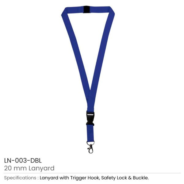 50 Lanyards with Hook, Safety Lock and Buckle