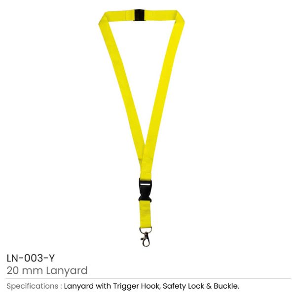50 Lanyards with Hook, Safety Lock and Buckle