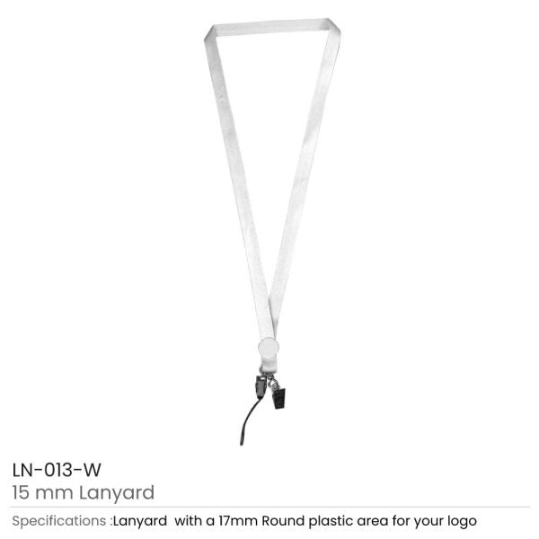 50 Lanyards with Logo and Epoxy Doming