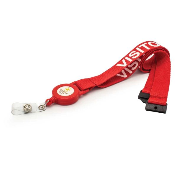 50 Lanyard with Reel Badge and Safety Lock