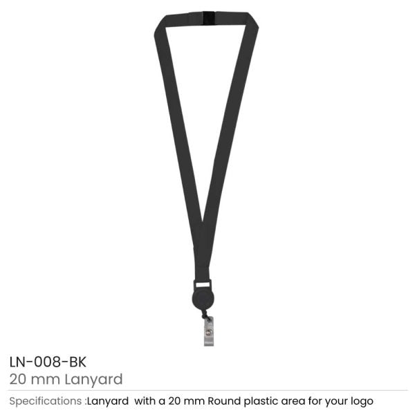 50 Lanyard with Reel Badge and Safety Lock