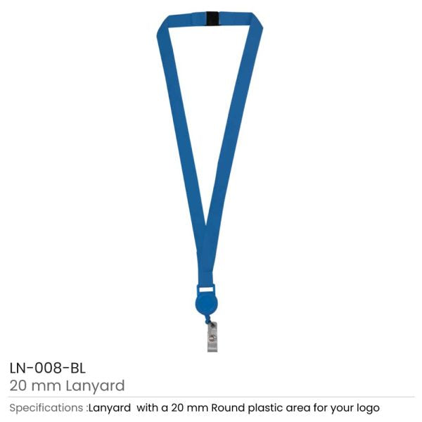 50 Lanyard with Reel Badge and Safety Lock