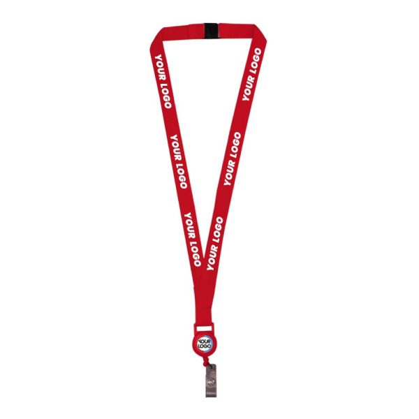 500 Lanyard with Reel Badge and Safety Lock