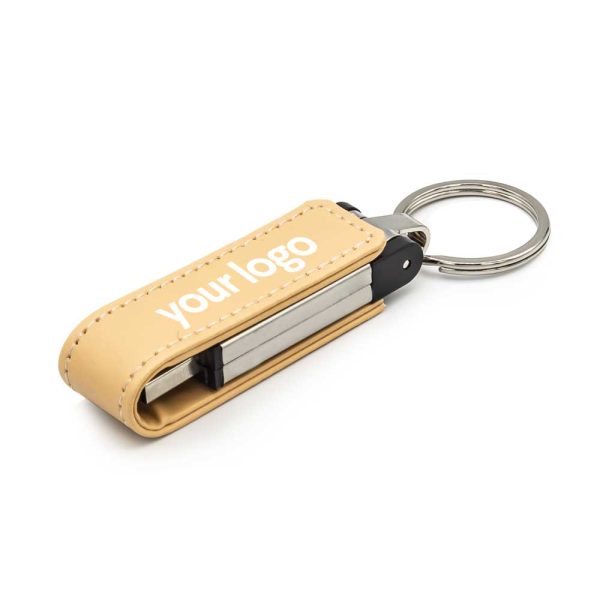 50 Leather Keychain USB - 8 GB