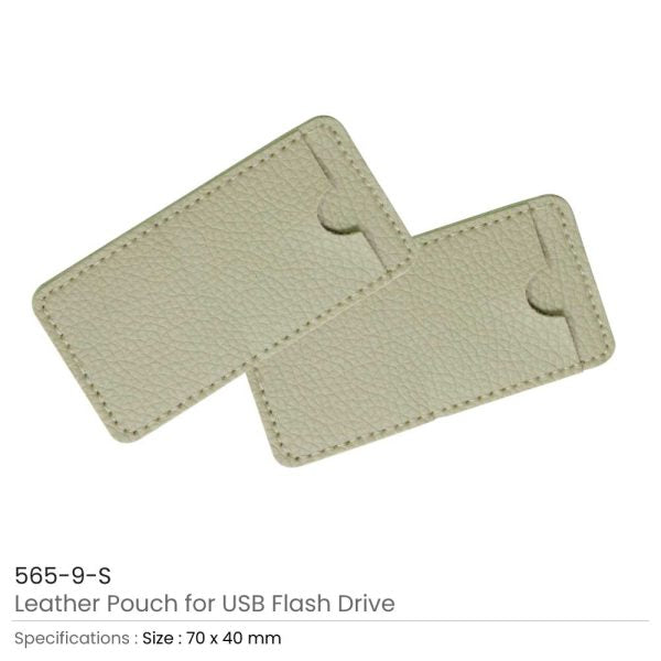 50 Leather Pouch for Card USB