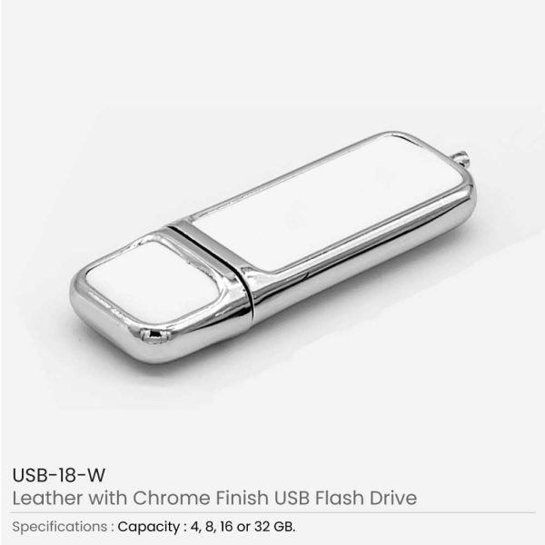 500 Leather with Chrome Finish USB