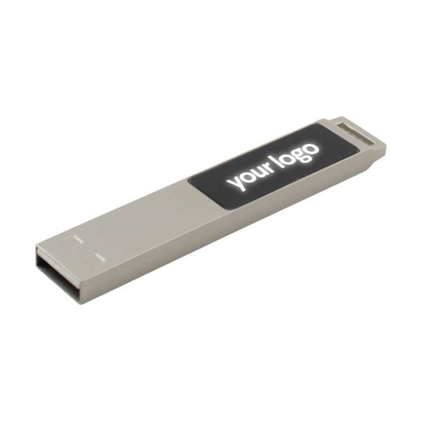 50 Light-Up Silver Metal 16GB USB