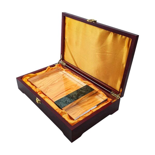 50 Rectangle Marble and Crystal Awards with Gift Box