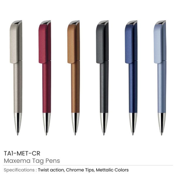 1000 Maxema Tag Pens Metallic Colors