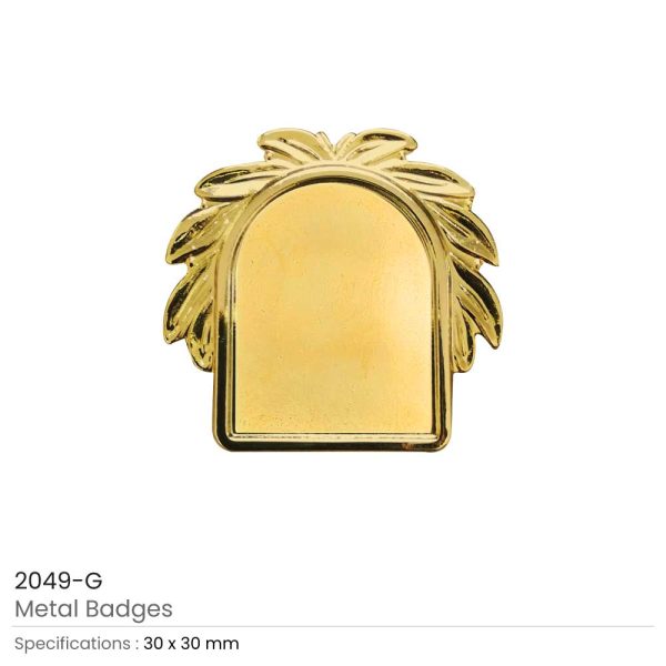 50 Metal Logo Badges