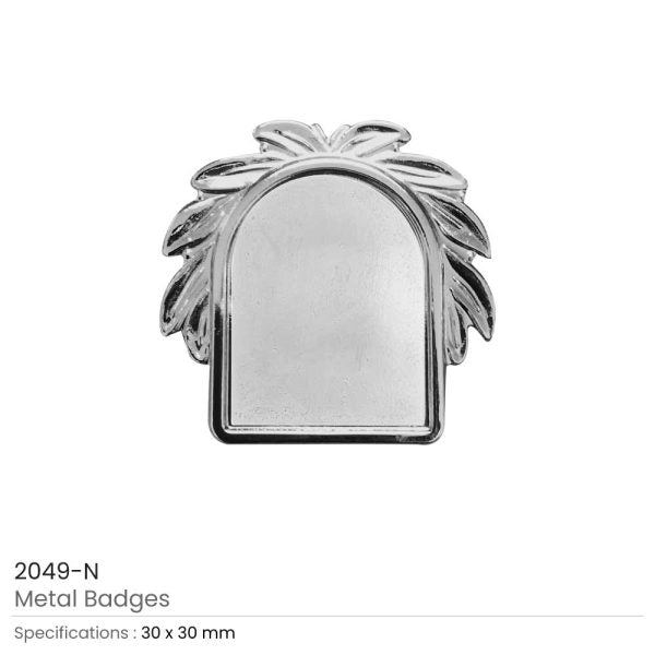 100 Metal Logo Badges