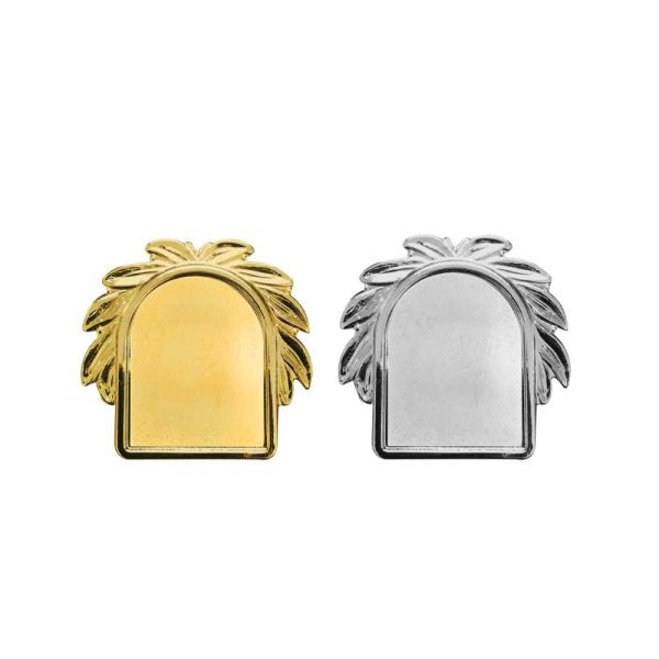 50 Metal Logo Badges