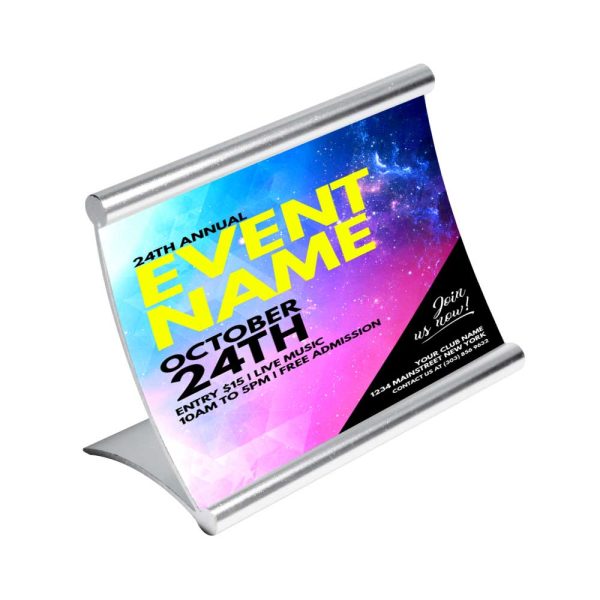 50 Metal Desk Sign Holders - Medium