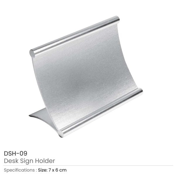 50 Metal Desk Sign Holders - Medium