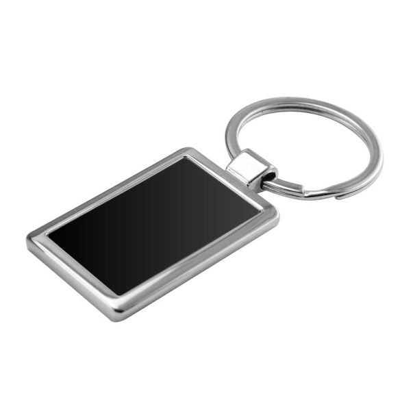50 Rectangular Metal Keychains