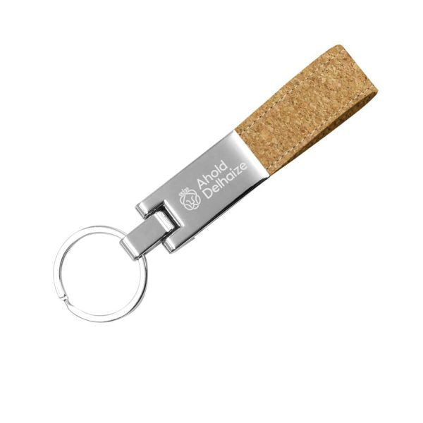 200 Metal Keychain with Cork Strap