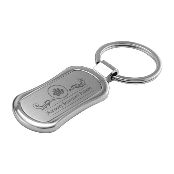200 Rectangular Oval Metal Keychains