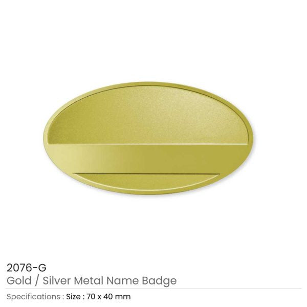 50 Metal Name Badges