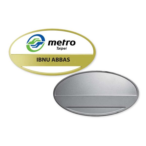 50 Metal Name Badges