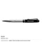 500 Black and Chrome Metal Pens