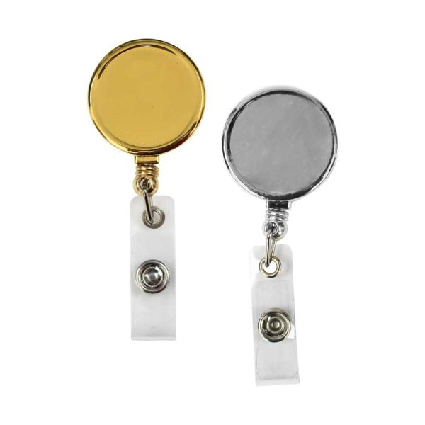 50 Round Metal Reel Badges
