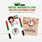 National Day Promotional Metal Magnetic Pin We Can Customize Card