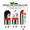 National Day Promotional Sewing And Printing Scarf