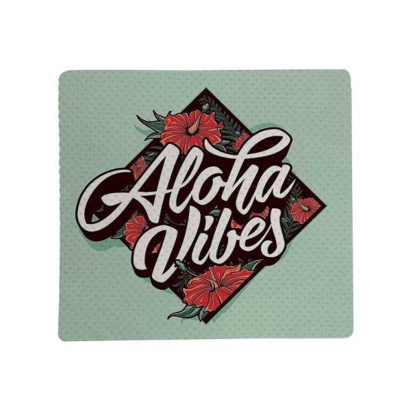 50 Non Slip White Fabric Mouse Pads