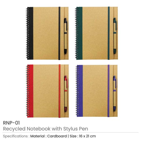 50 Recycled Notepad with Pen