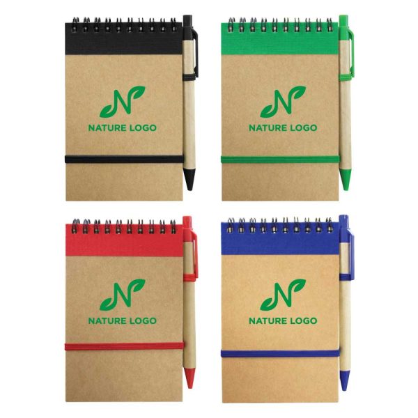 50 Recycled Notepads with Pen