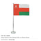 40 Flag with Metal Pole and Glass Base