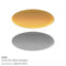 250 Oval Flat Metal Badges