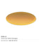 250 Oval Flat Metal Badges