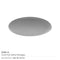 250 Oval Flat Metal Badges