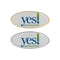 250 Oval Flat Metal Badges