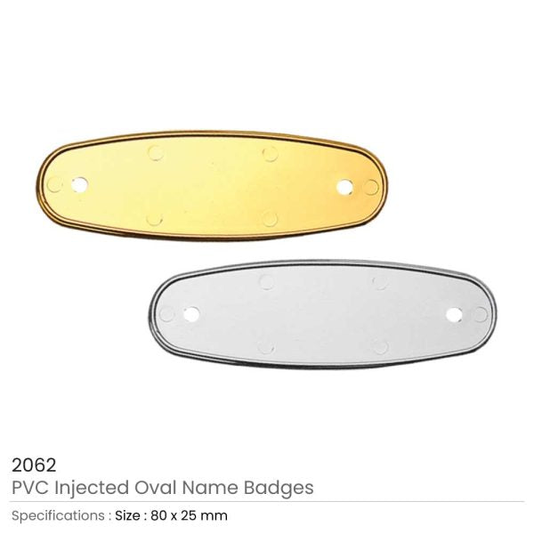 50 PVC Injected Name Badges