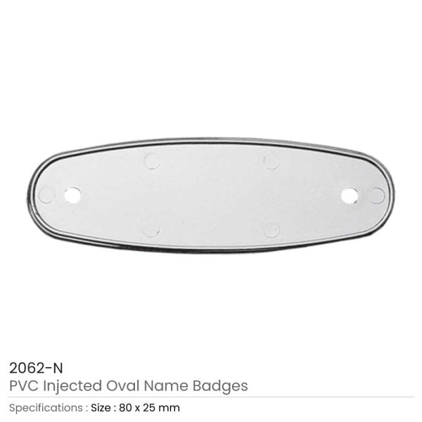 50 PVC Injected Name Badges