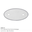 400 PVC Injected Oval Name Badges