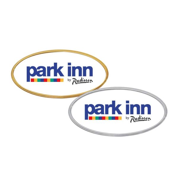 50 PVC Injected Oval Name Badges