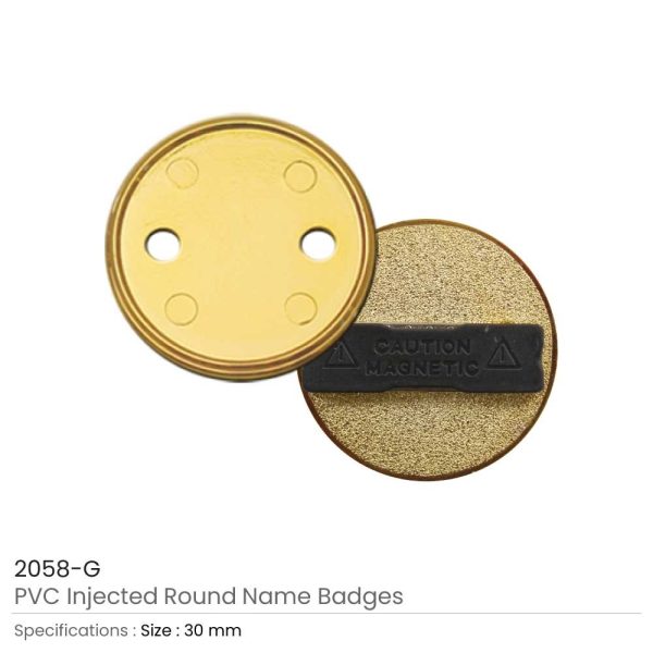 200 PVC Injected Round Badges