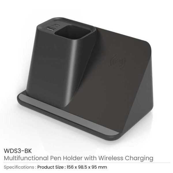 40 Multifunction Pen Holder with Wireless Charging