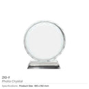 20 Photo Crystals in Sunflower Design