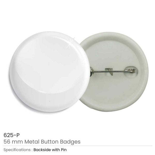 50 Plastic Button Badges - 32mm