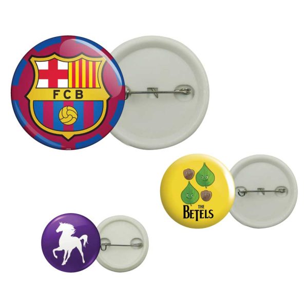 50 Plastic Button Badges - 32mm