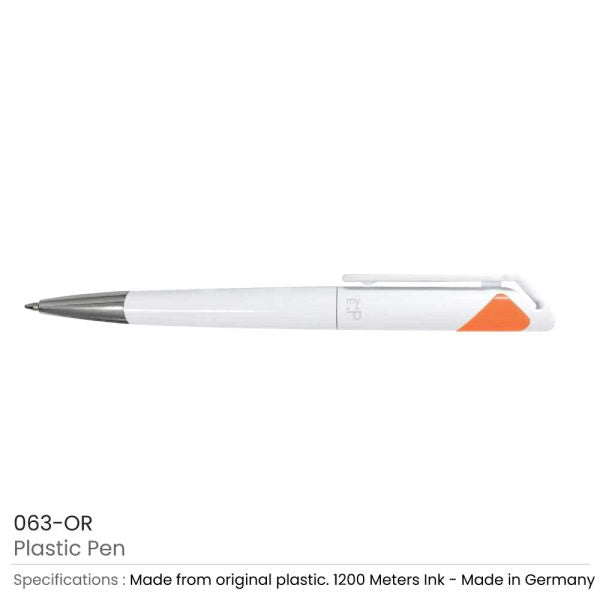 50 Branded Plastic Pens