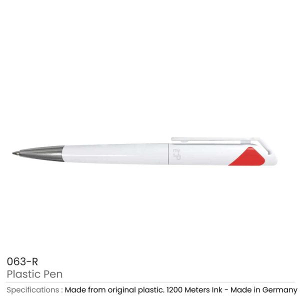 50 Branded Plastic Pens