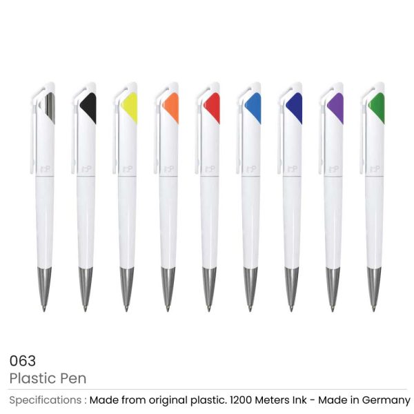 50 Branded Plastic Pens
