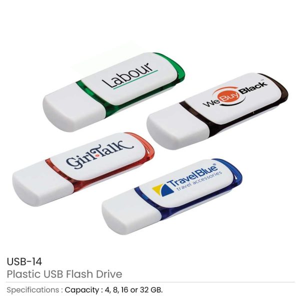 50 Promotional Plastic USB 32GB