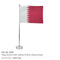 40 Flag with Metal Pole and Glass Base