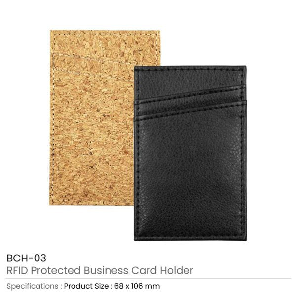 50 RFID Protected Card Holders - Cork